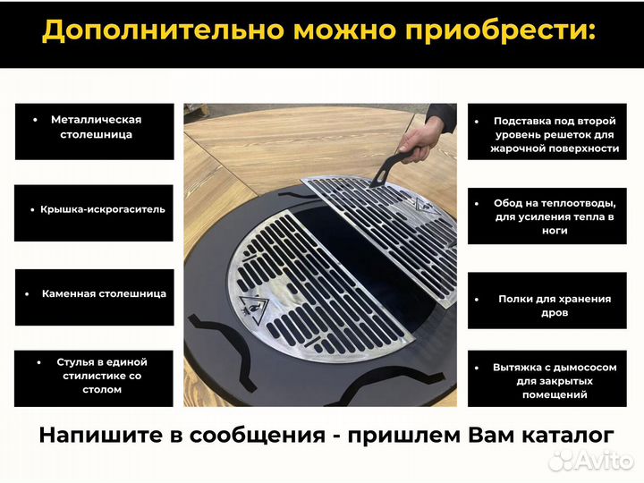 Модульные барбекю гриль столы для ресторана