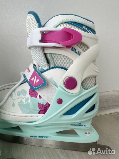 Коньки раздвижные детские nordway 26-31