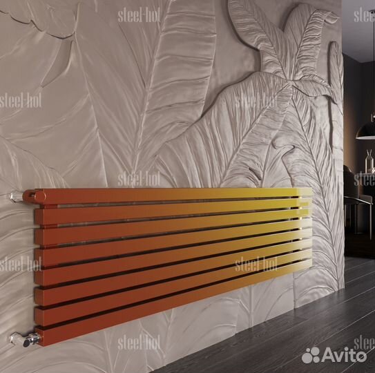 Вертикальный дизайнерский радиатор Steel-Hot от пр
