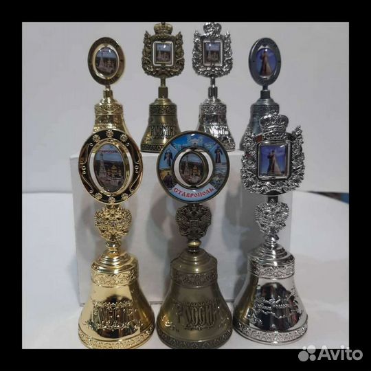 Колокольчики сувенирные с логотипом, новые