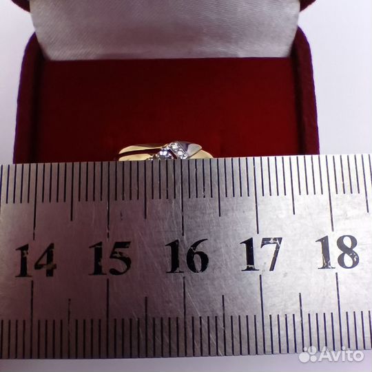К28. Кольцо с бриллиантами,золото 585(id9092)