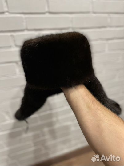 Норковая шапка ушанка