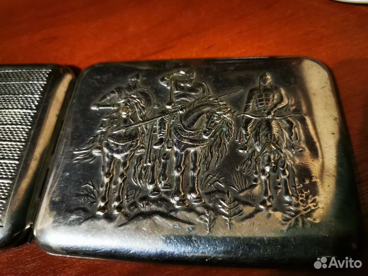 Портсигар СССР 3 богатыря