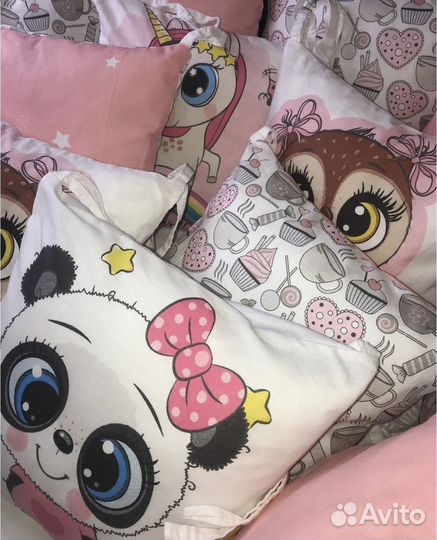 Бортики подушки в детскую кроватку