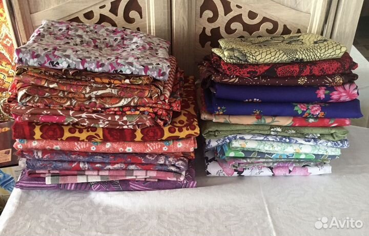 Отрезы ткани времен СССР фланель,штапель,ситец