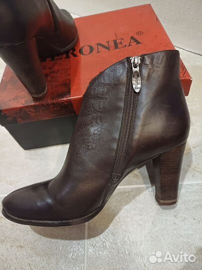 Полусапожки демисезон, кожа