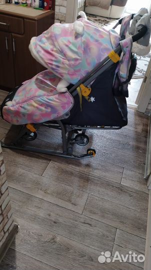 Детские санки коляска бу