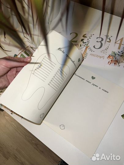Альбом для новорожденных и карточки для фото