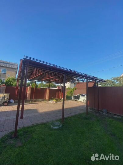 Навесы для автомобиля под ключ