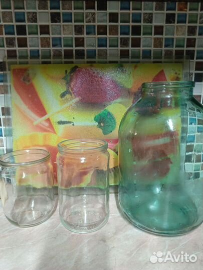 Банки стеклянные 0.5л,0,7л, 3л