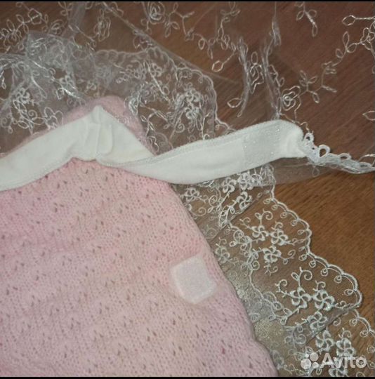 Уютный конверт на выписку для девочки