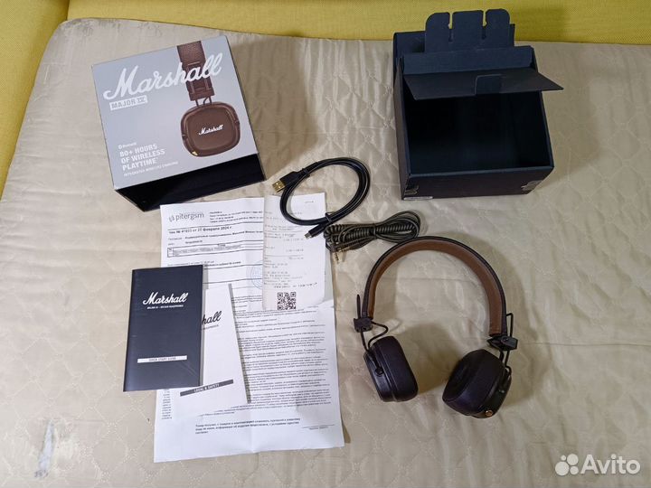 Наушники Marshall Major 4 коричневые