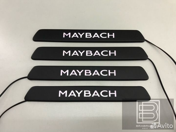 Пороги с подсветкой накладки для V class Maybach