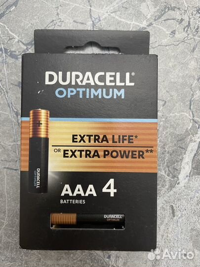 Батарейки Duracell optimum AA, AAA