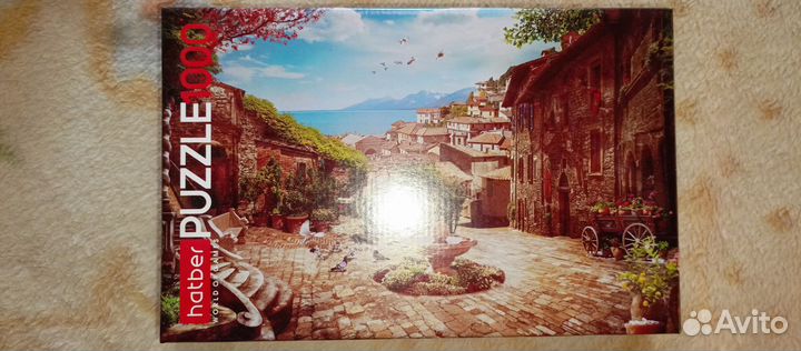 Пазлы 1000 деталей, б/у один раз