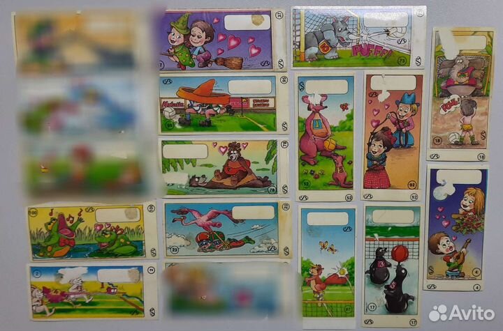 Наклейки от жвачек 90 х