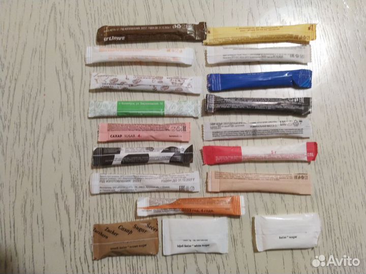 Сахарные пакетики