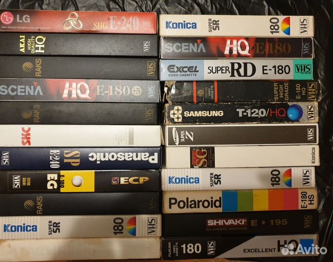 Видеокассеты vhs с записями
