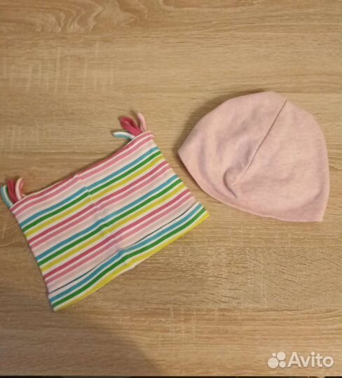 Летние шапки для девочки 6-9 мес