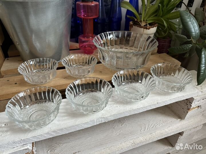 Набор мисок пиалок (сервиз) из 7 предметов