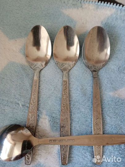 Столовые приборы ссср, чайные ложки, вилка Япония