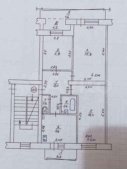 3-к. квартира, 68 м², 4/5 эт.