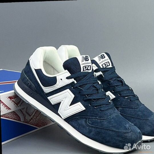 Кроссовки New Balance 574 Blue (Арт.38192)