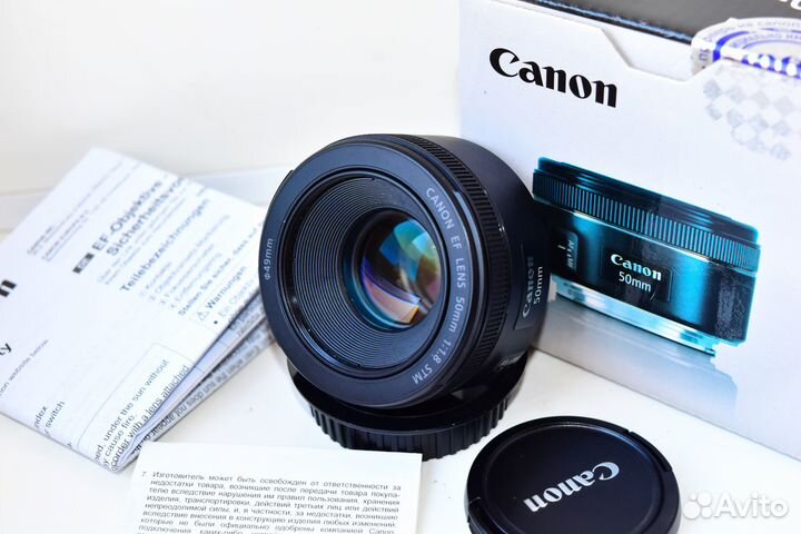 Canon EF 50mm f/1:1.8 STM Светосильный фикс