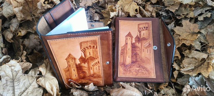 Кожаный ежедневник ручной работы