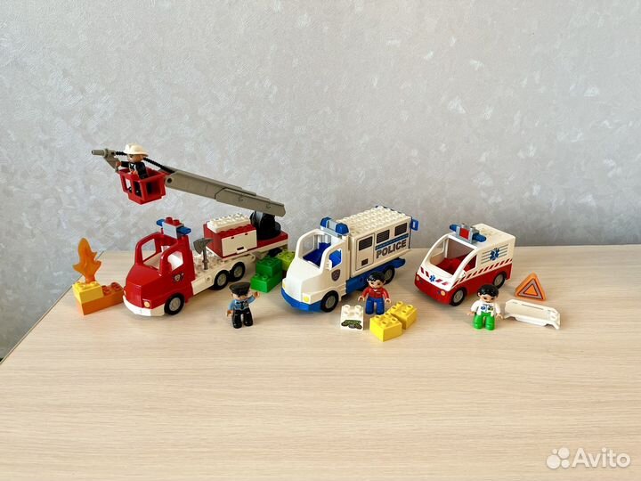 Лего Лупло Спасательная техника 3 набора. Раритет