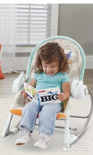 Шезлонг электронные качели fisher price