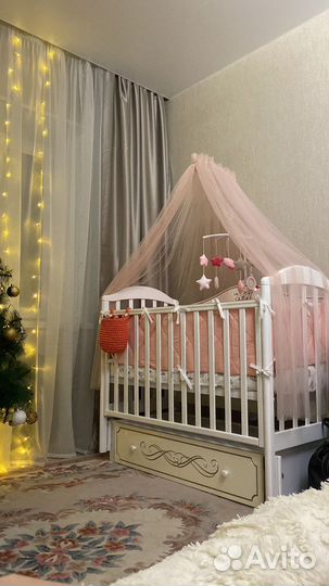 Балдахин постельное бортики матрас кроватка