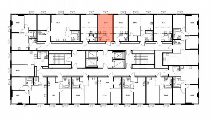 Квартира-студия, 20 м², 13/33 эт.