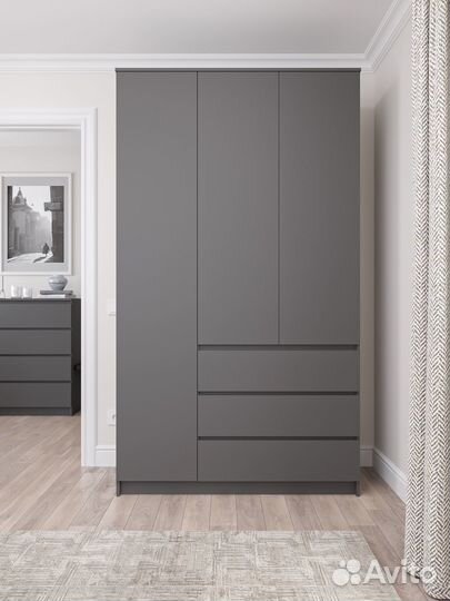 Шкаф IKEA 1200 графит