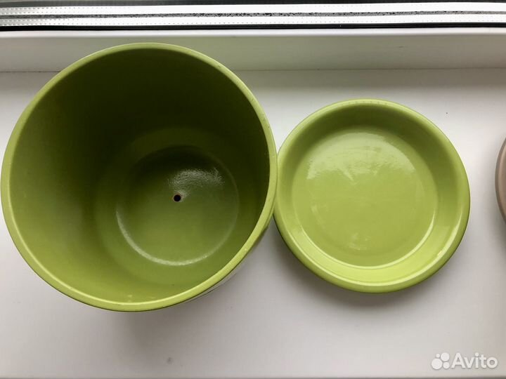 Горшки керамические для цветов б/у 16см