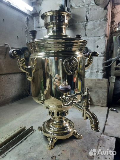 Самовар с гербом, 5 литров