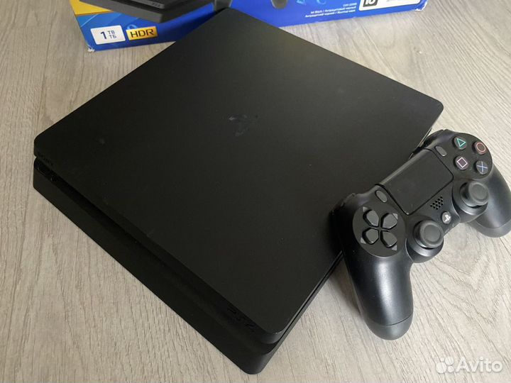 Sony playstation 4 slim 1tb / гарантия / игры
