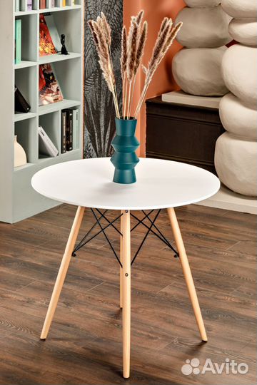 Стол обеденный eames DSW 80х80х72 белый