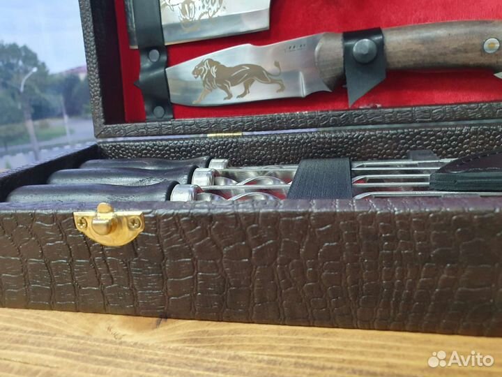 Шашлычный набор #10 Кизляр коричневый