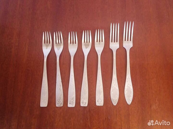 Ложки вилки мельхиор СССР