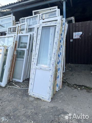 Пластиковые двери бу