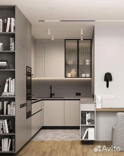 Кухня на заказ. Стильная угловая кухня