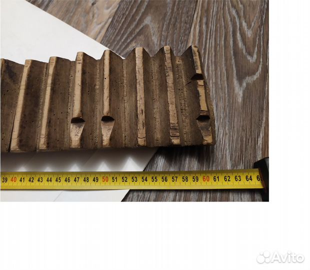 Старинный Деревянный Рубель-Ребрак-Пральник