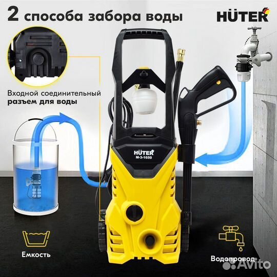 Мойка высокого давления Huter M-3-1650 70/8/28