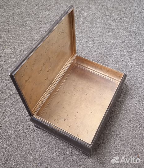 Шкатулка Серебро 875 проба Клеймо голова