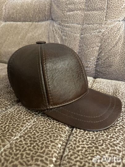 Кепки мужские кожаные