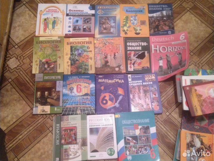 Учебники для 6 класса и раб тетради