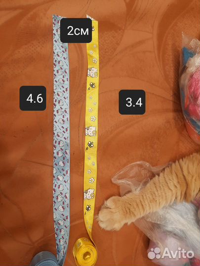 Атласные ленты (набор остатков)