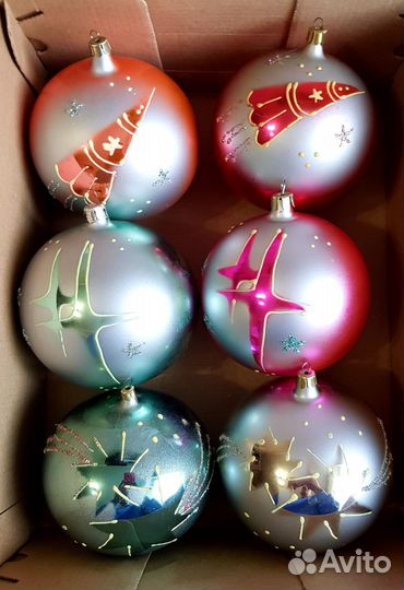 Елочные шары СССР Космос