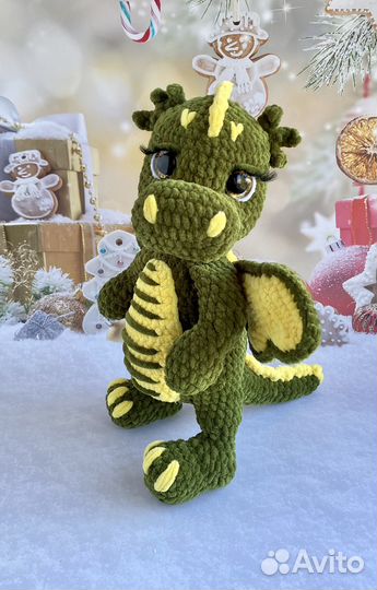 Вязаная Игрушка дракон